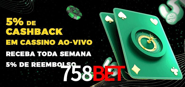 Promoções do cassino ao Vivo 758BET